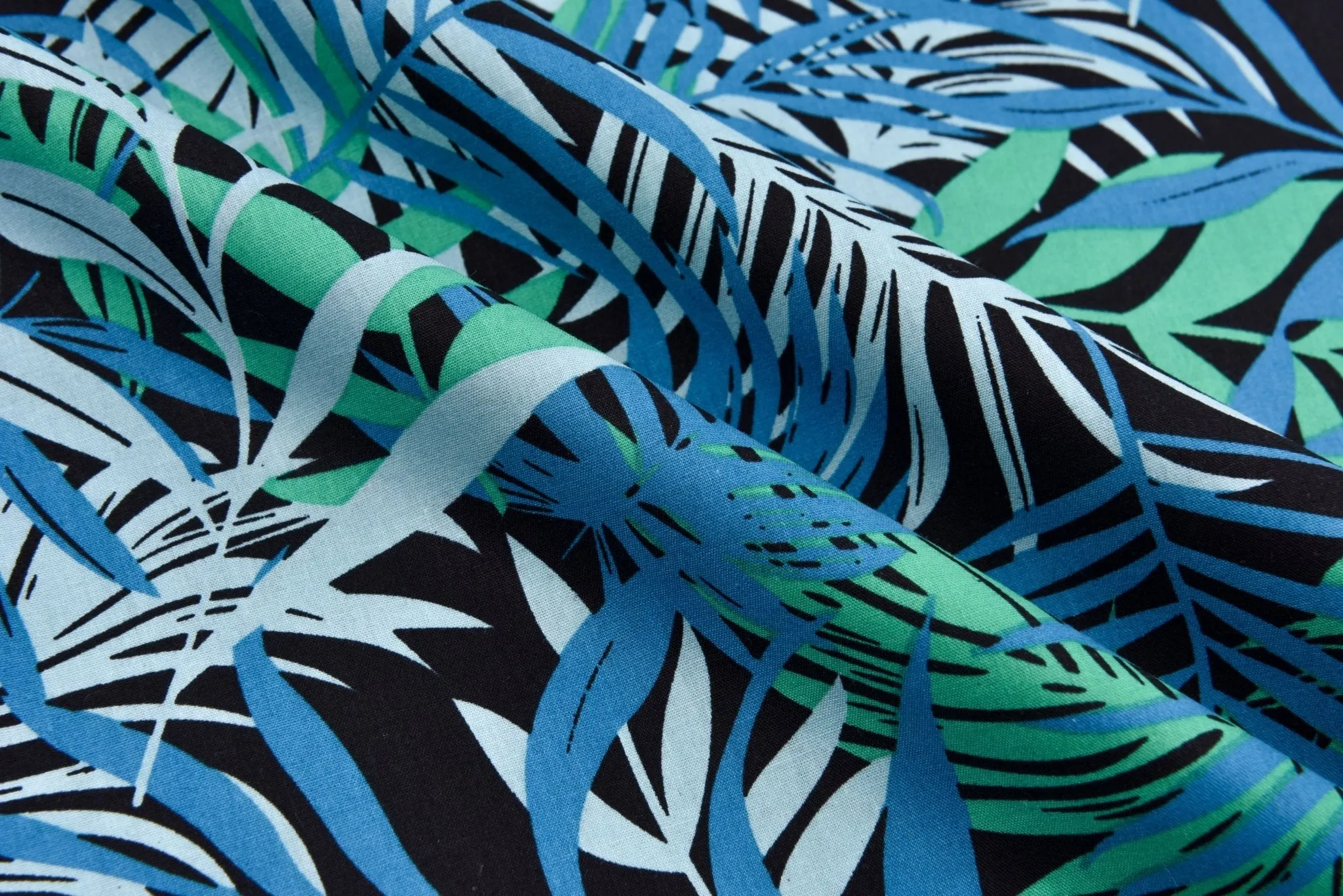 100% Cotton Loom Line Palm trees Fabric -182