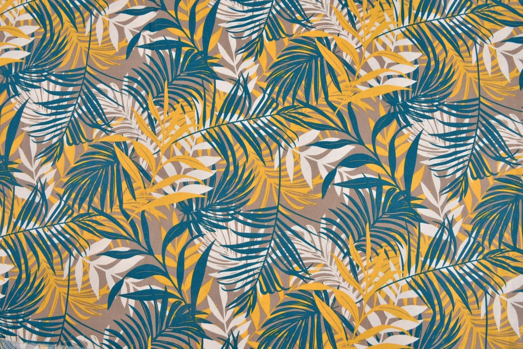 100% Cotton Loom Line Palm trees Fabric -182