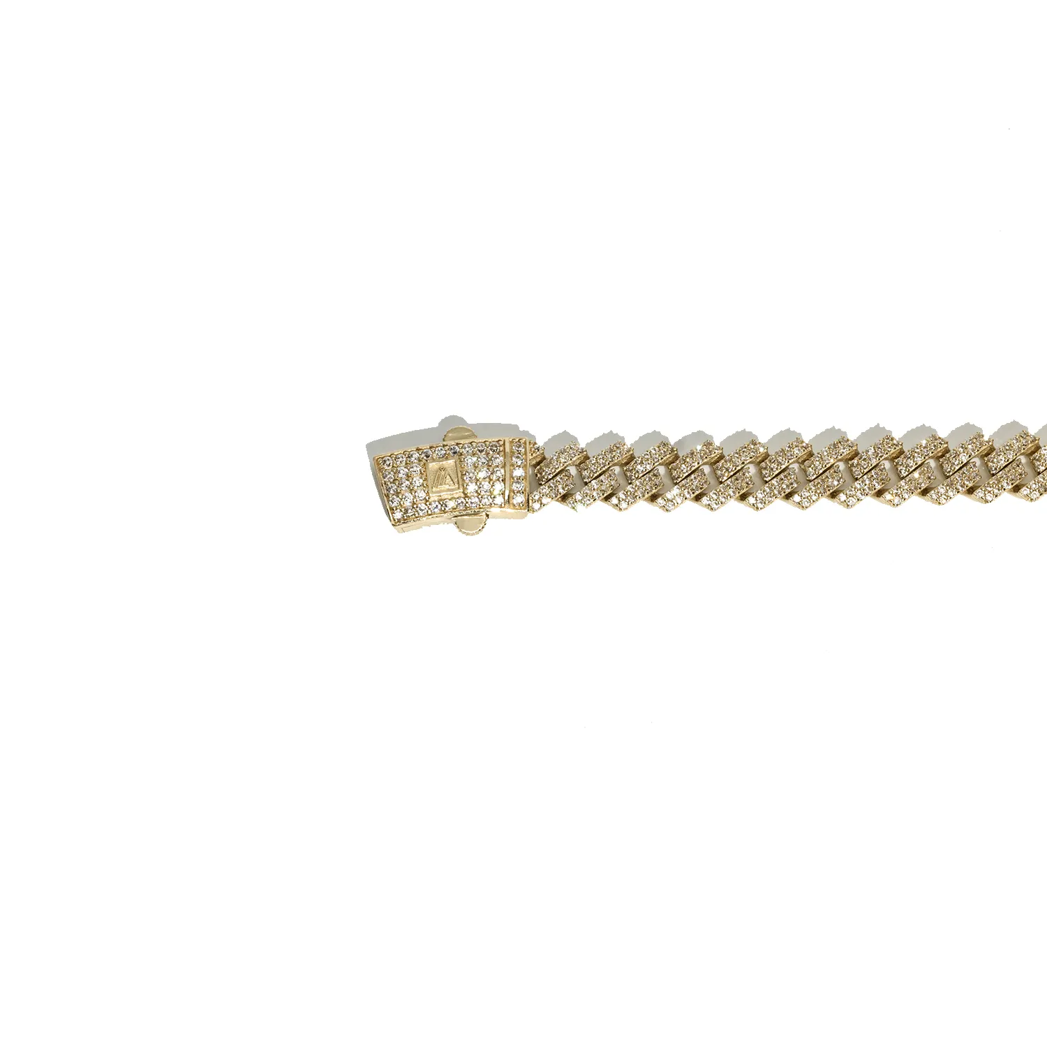 10k Gold CZ Cuban Chain 11 Ctw 9mm