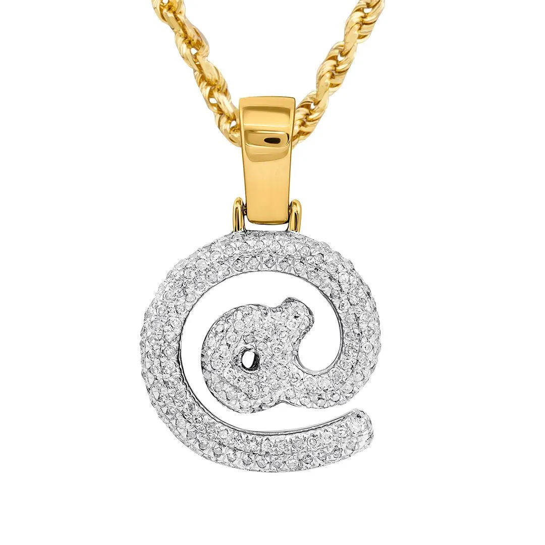 10K Yellow Gold Diamond @ Pendant 0.57 Ctw