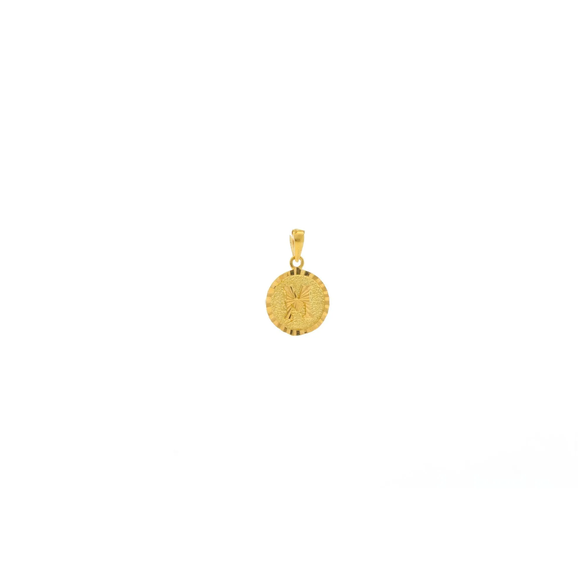 22K Gold "Medallion Pendant