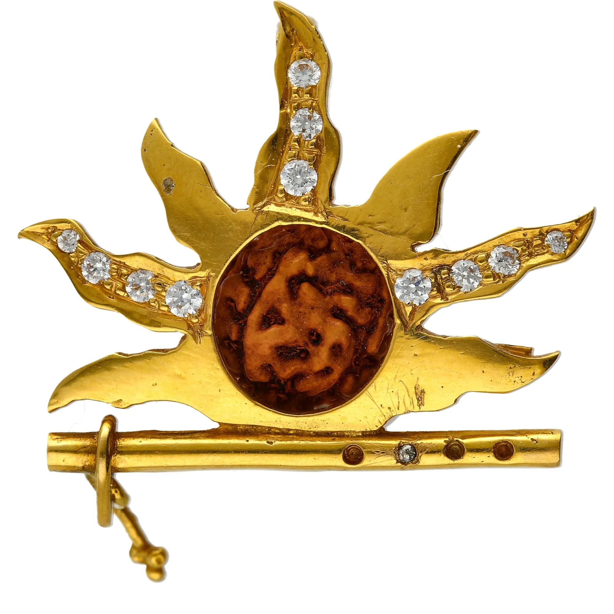 22K Gold Rudraksha Pendant