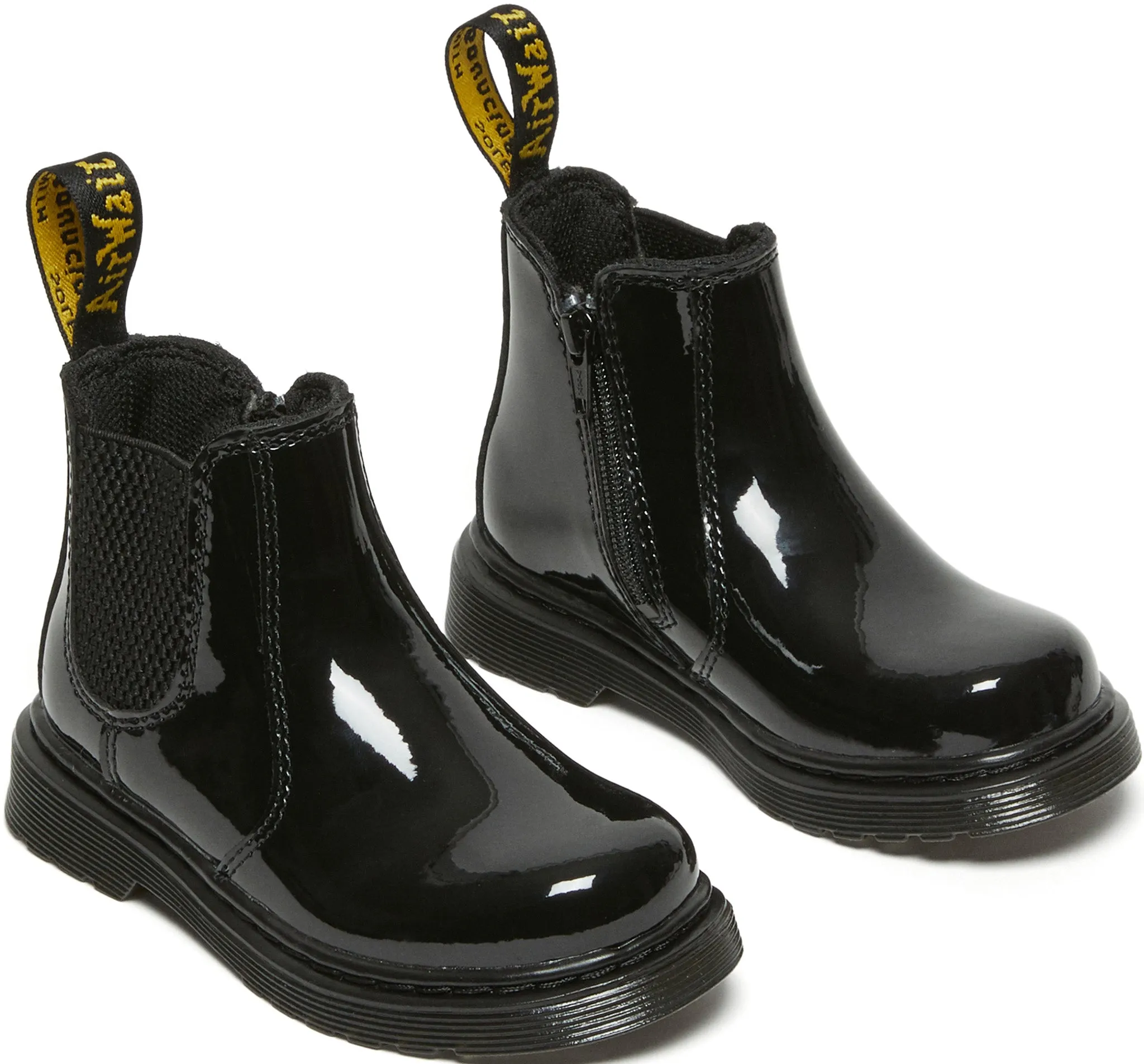 2976 Shiny Patent Leather Chelsea Boots - Toddlers|-|Bottes en cuir verni brillant Chelsea 2976 - Tout-Petit