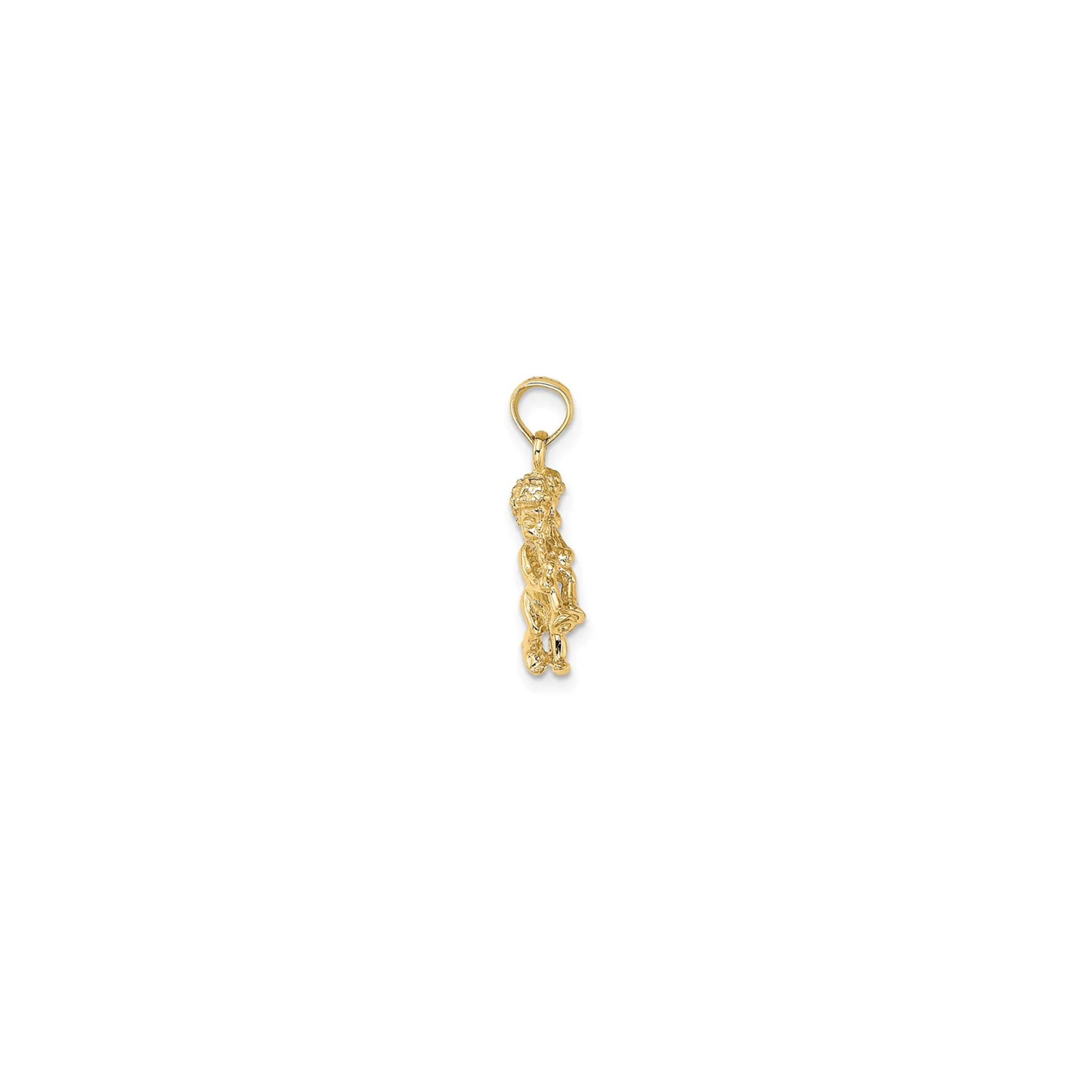 3-D Gemini Zodiac Pendant (14K)