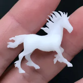 3D Printed Horse Figurine for Resin Art | 3D Animal Resin Inclusion | Resin Jewellery DIY (1 piece / 29mm x 25mm)