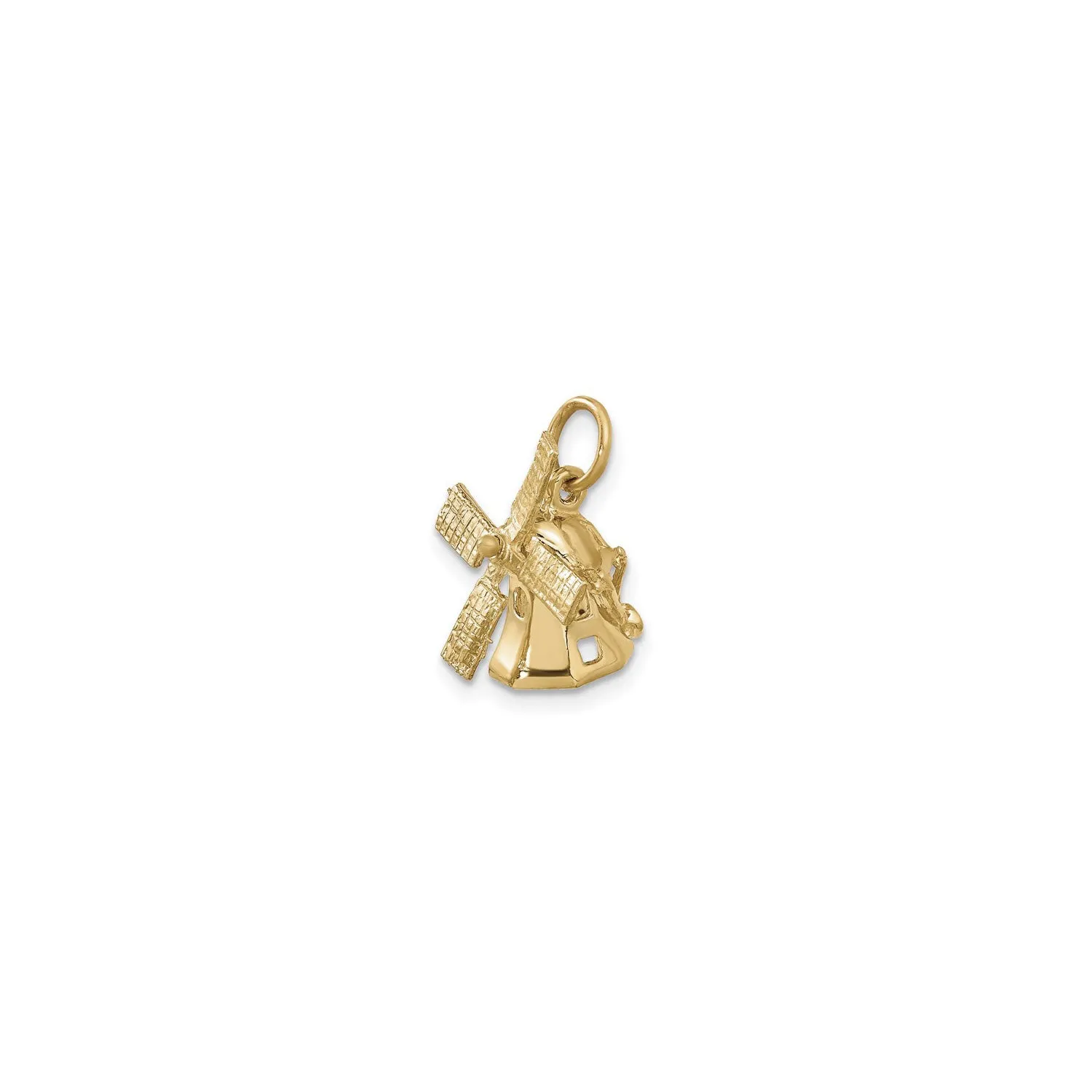 3D Windmill Pendant (14K)