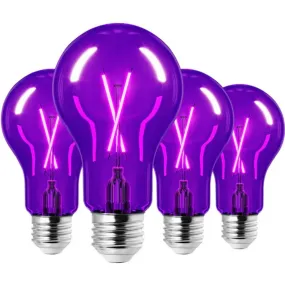 4 Pack Dimmable Purple Light Bulb-HDCF19A