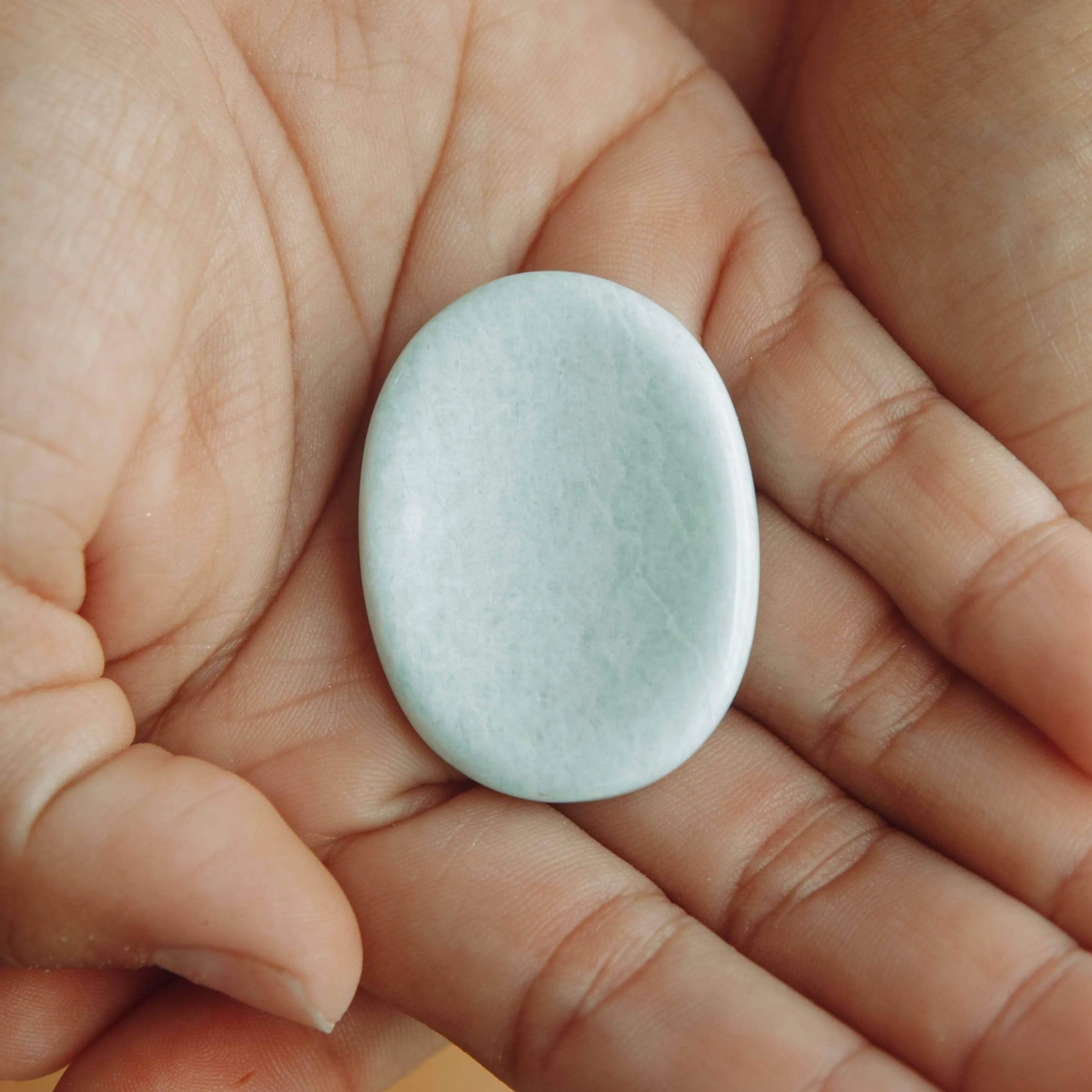 Amazonite Crystal Worry Stone by Tiny Rituals