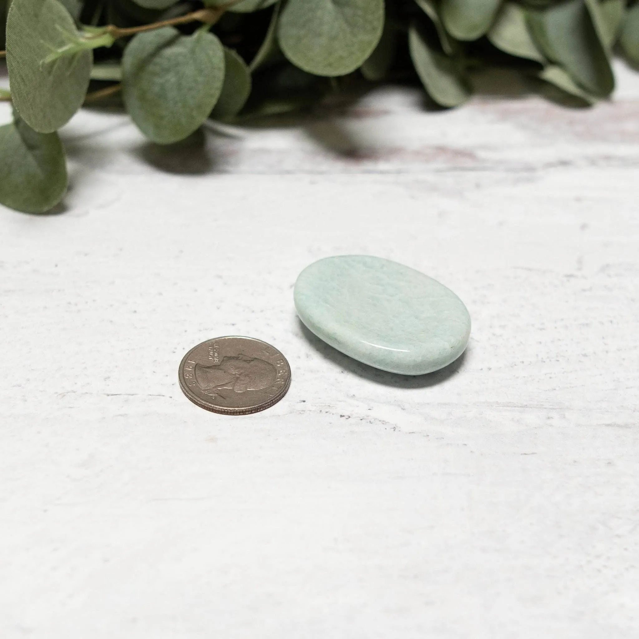 Amazonite Crystal Worry Stone by Tiny Rituals