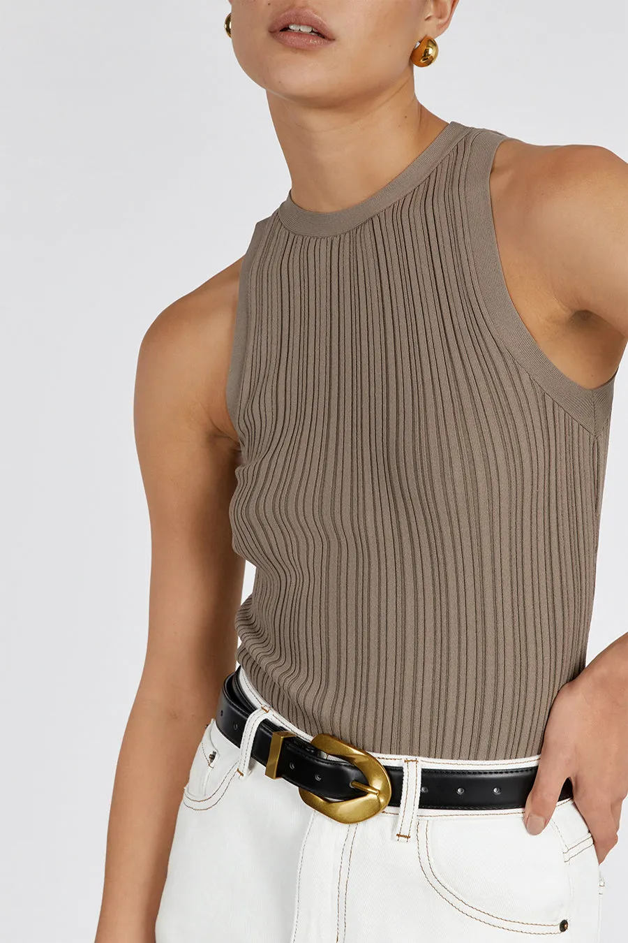 ANDERS LATTE KNIT TANK