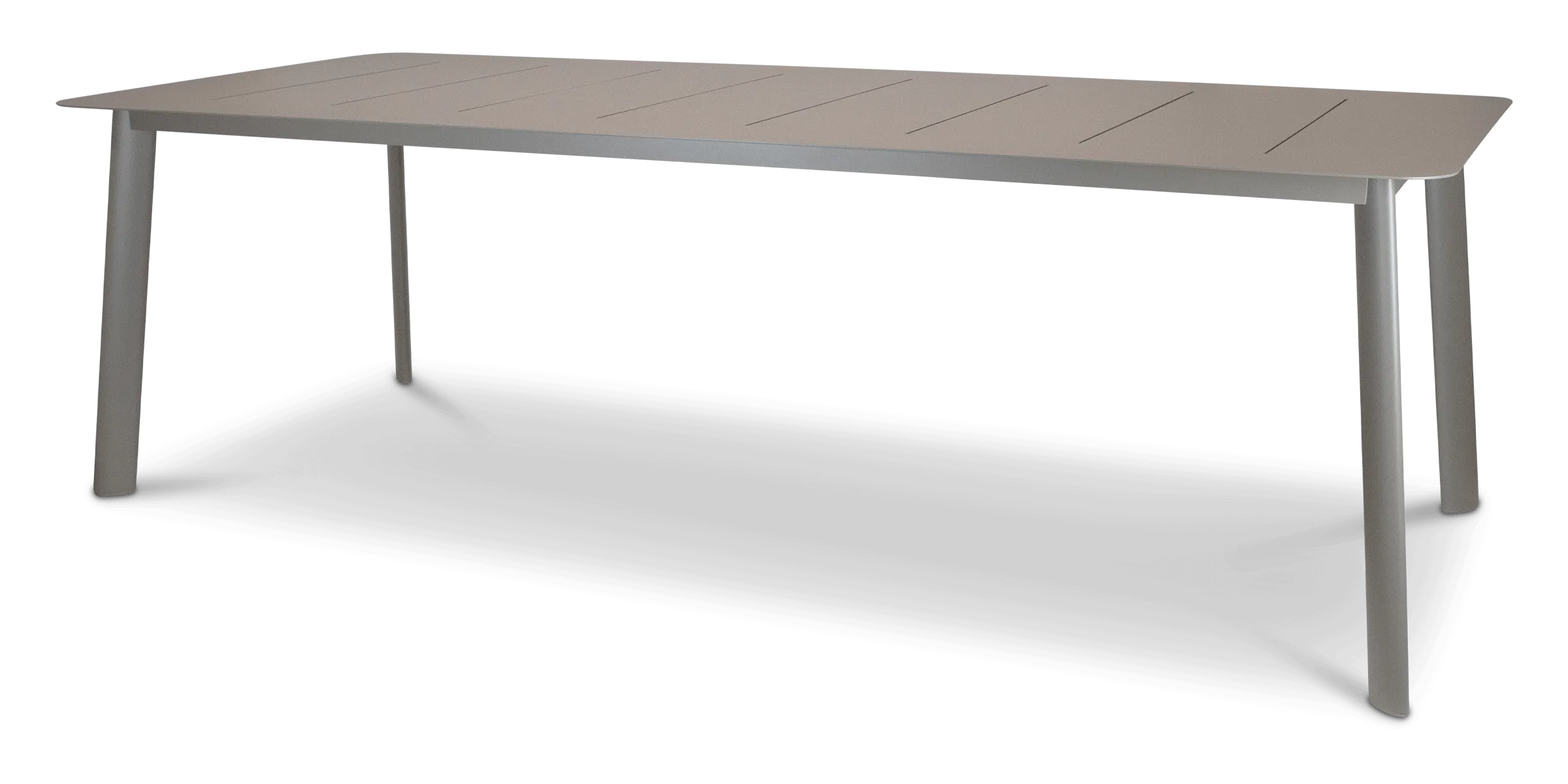 Antigua Dining Table 240x100cm in Taupe Aluminium