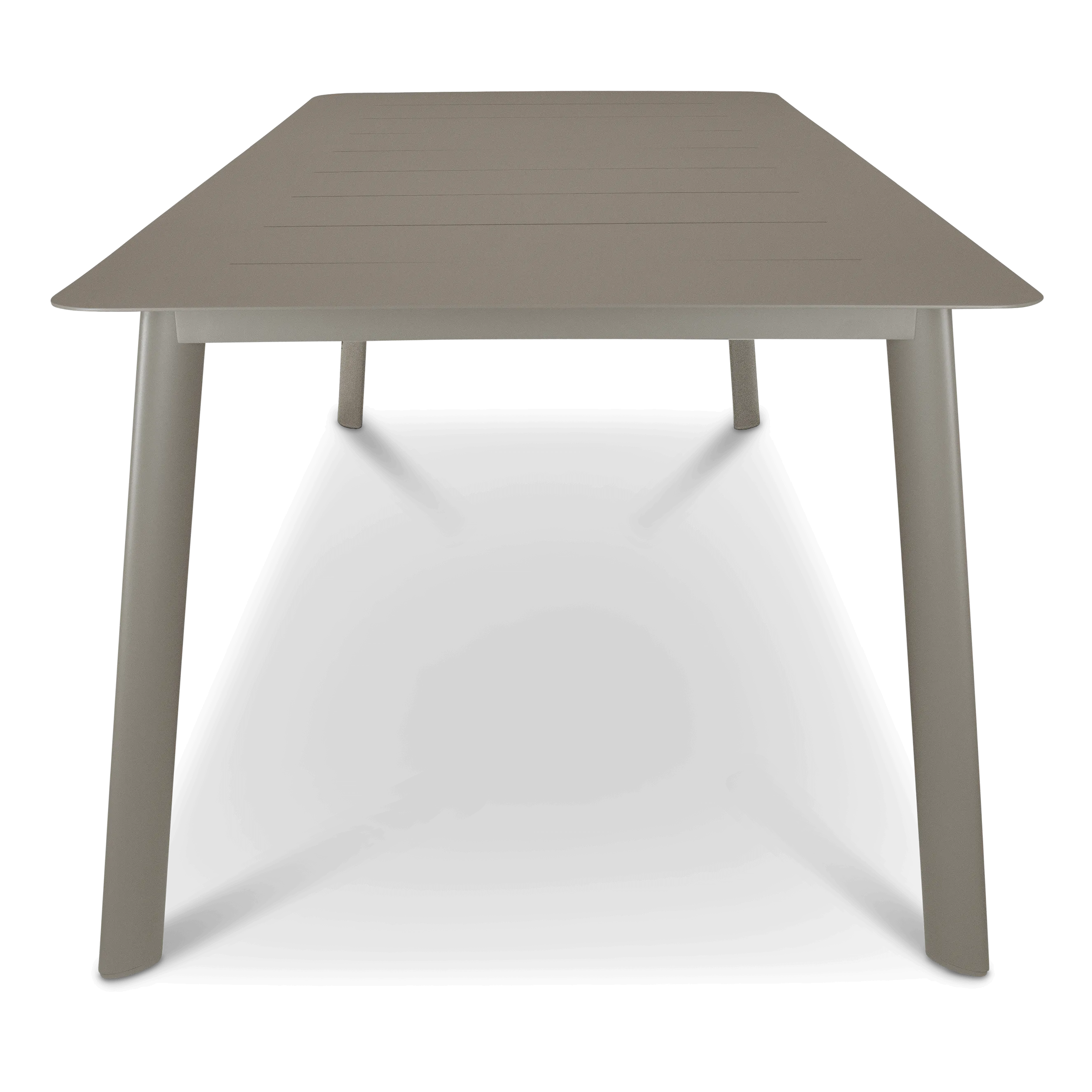 Antigua Dining Table 240x100cm in Taupe Aluminium