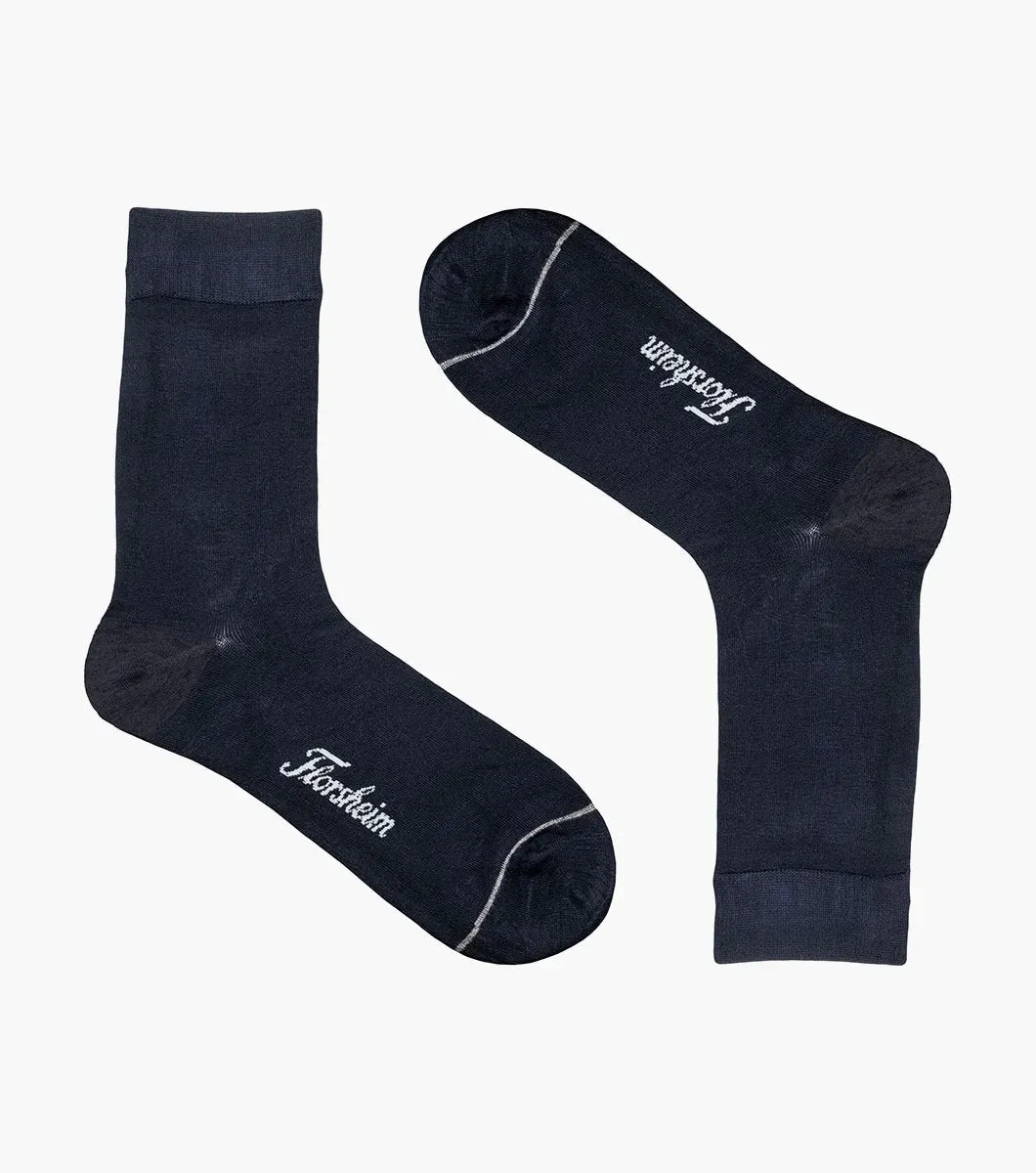 Bamboo Flat Crew Dress Socks