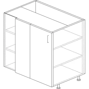 Base Cabinet: Blind Corner (Includes Filler) 30H x 24D