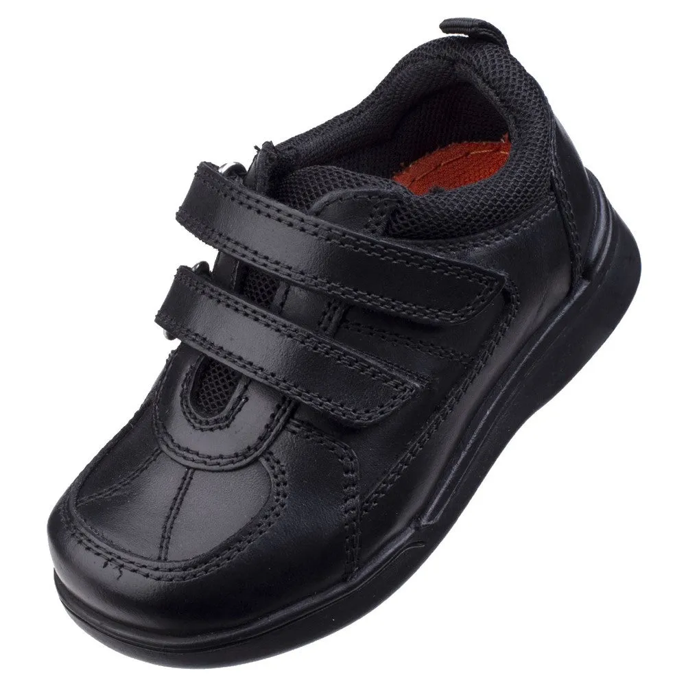 Black Liam Infant School Shoes