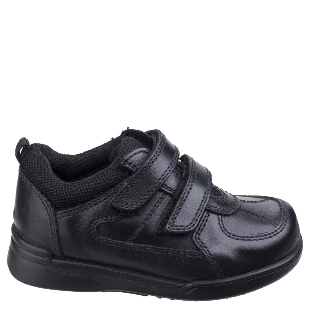 Black Liam Infant School Shoes