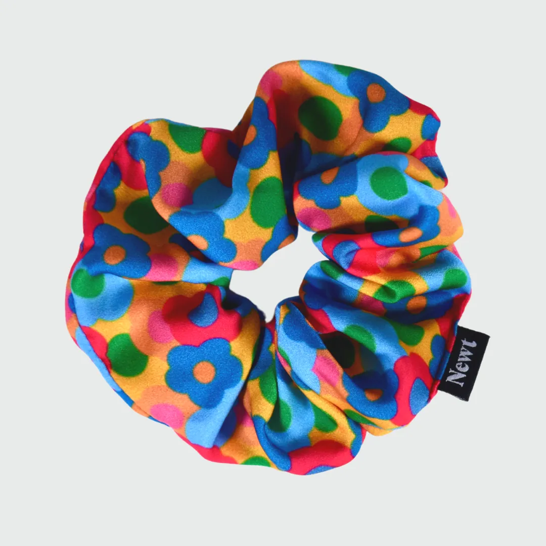 Bloom Print Floral Hair Scrunchie