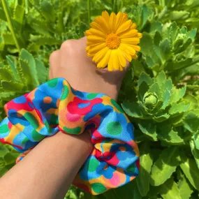 Bloom Print Floral Hair Scrunchie