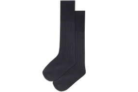 Boys 3/4 Plain Long Socks - Navy