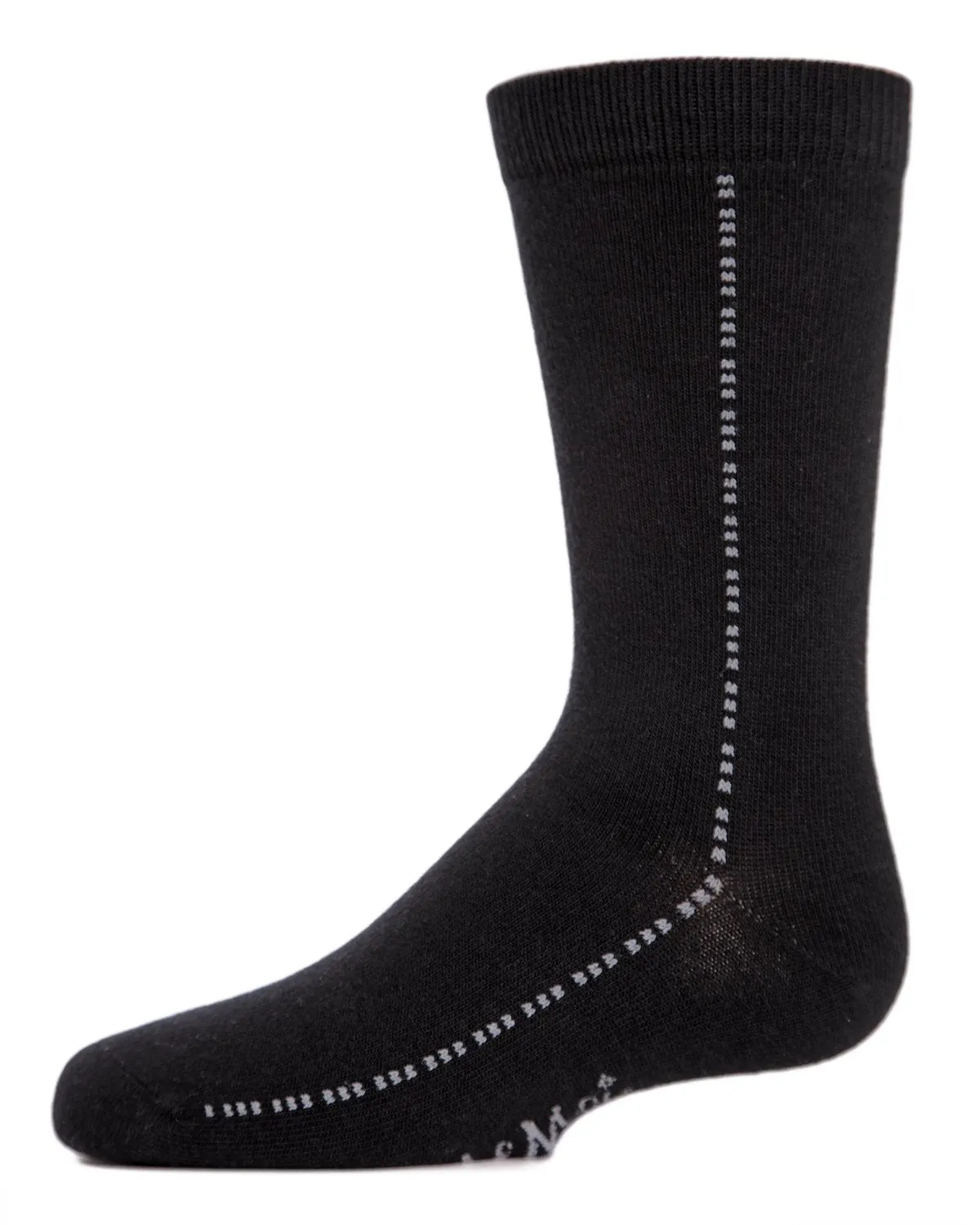 Boys' Dots On Down Mercerized Cotton Crew Socks