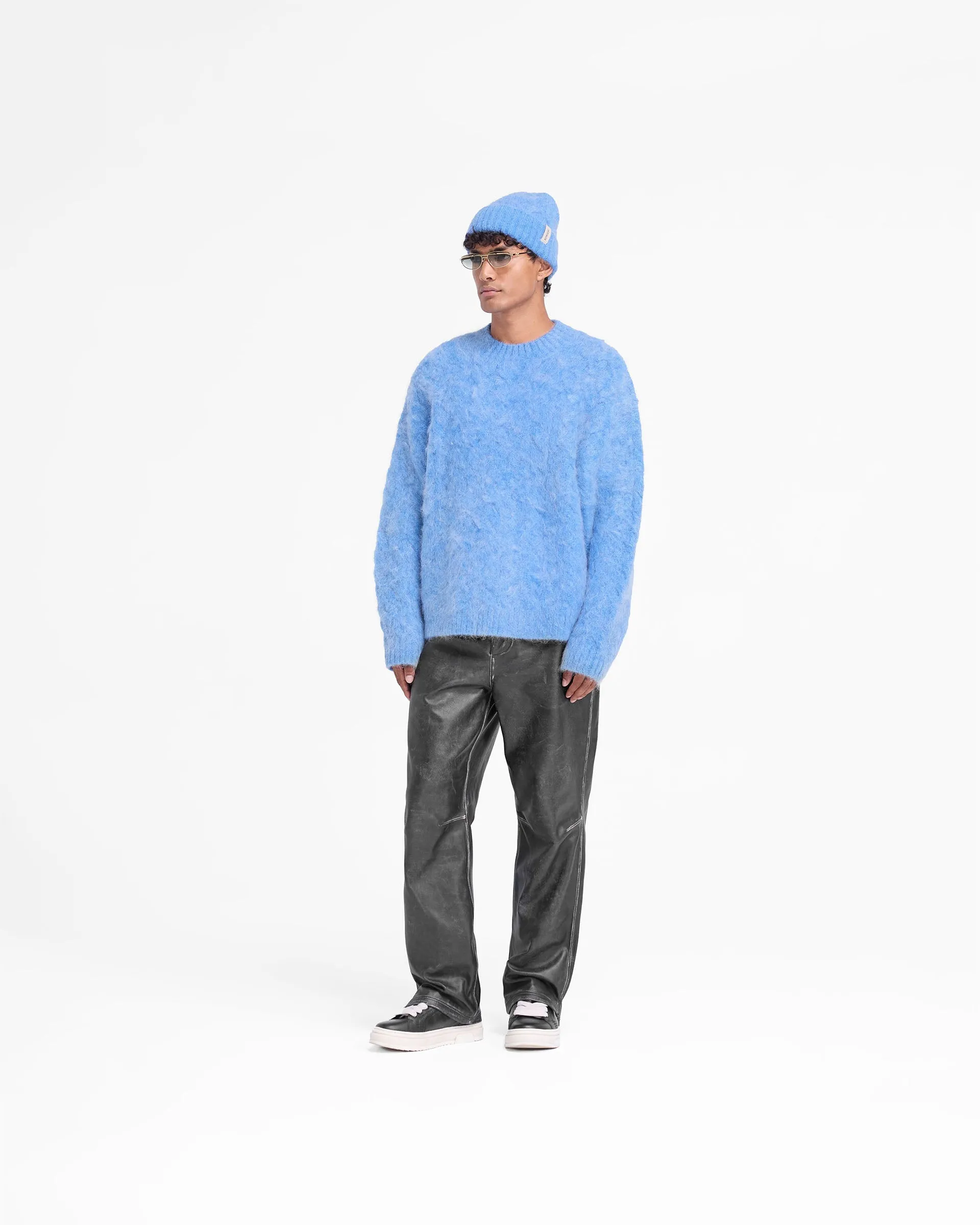 Cable Knit Sweater - Electric Blue