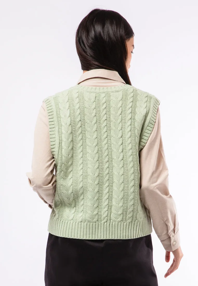 Cable Knit Vest