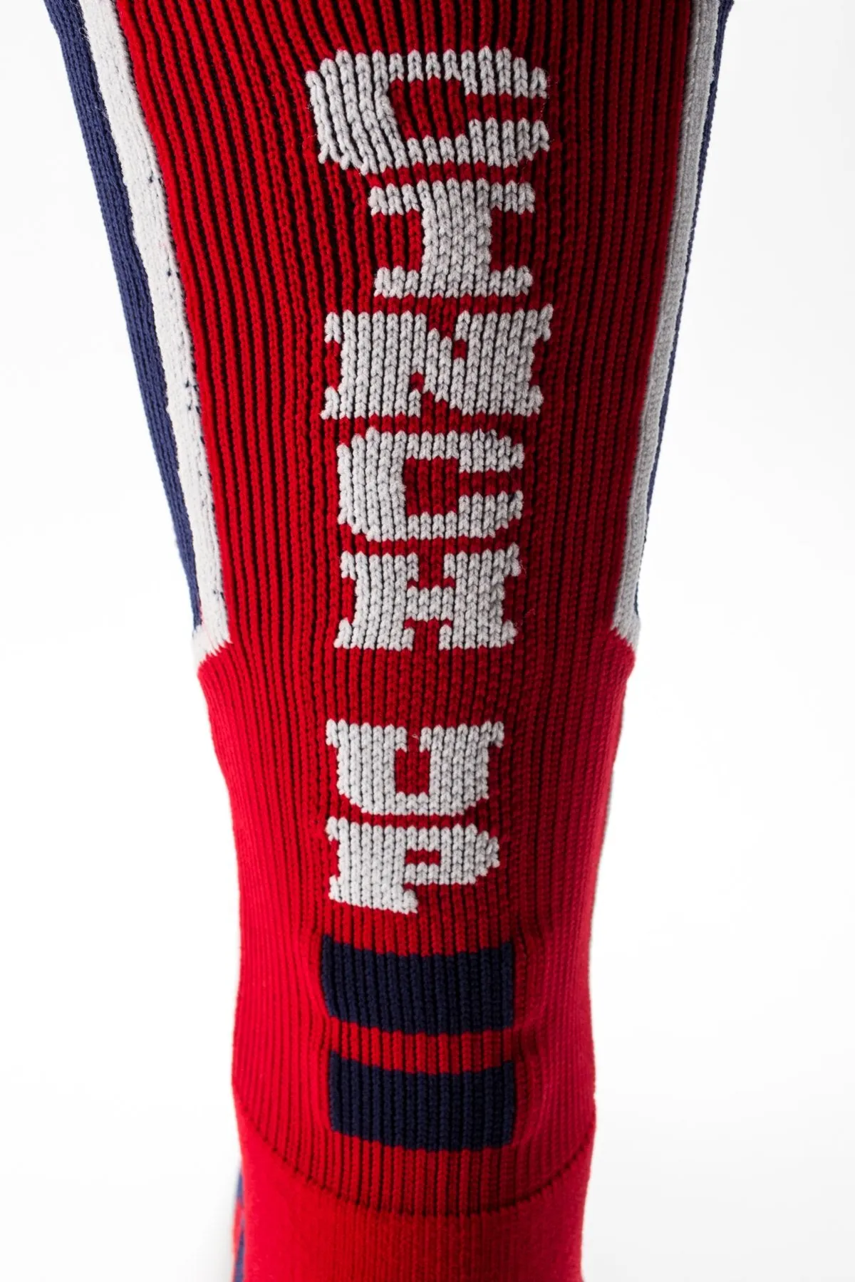 Cinch Men's Red and Navy Crew Sock Sock