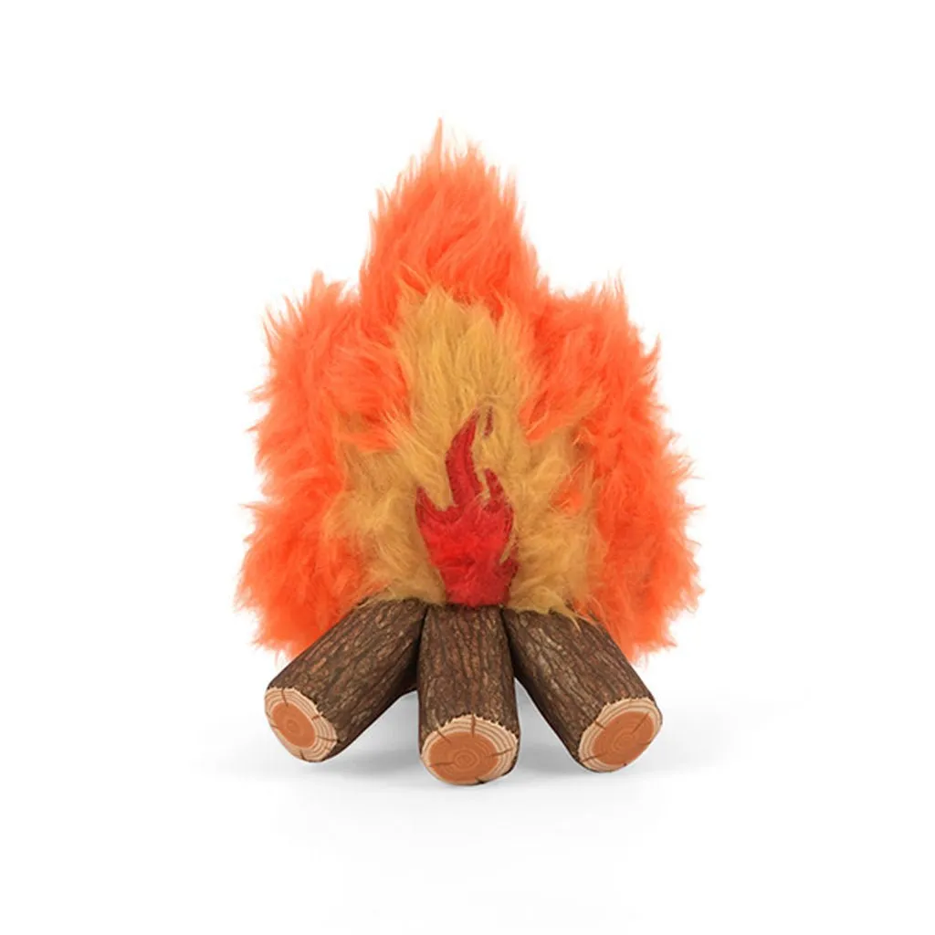 Cozy Camp Fire Plush Dog Toy