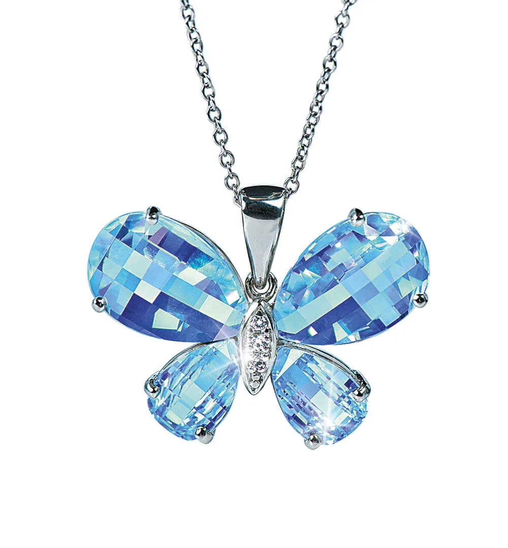 Crystal Butterfly Pendant