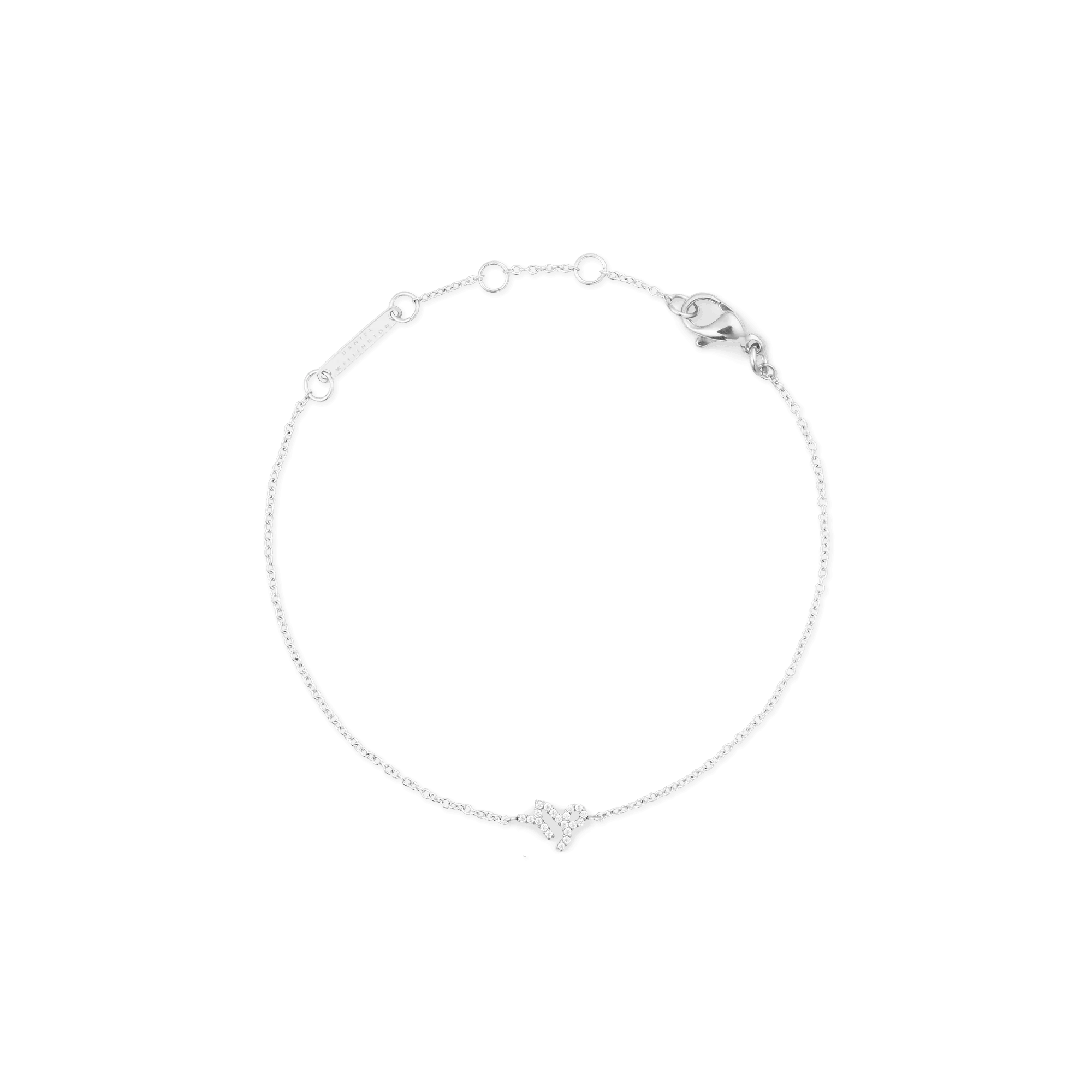 Crystal Zodiac Chain Bracelet Silver