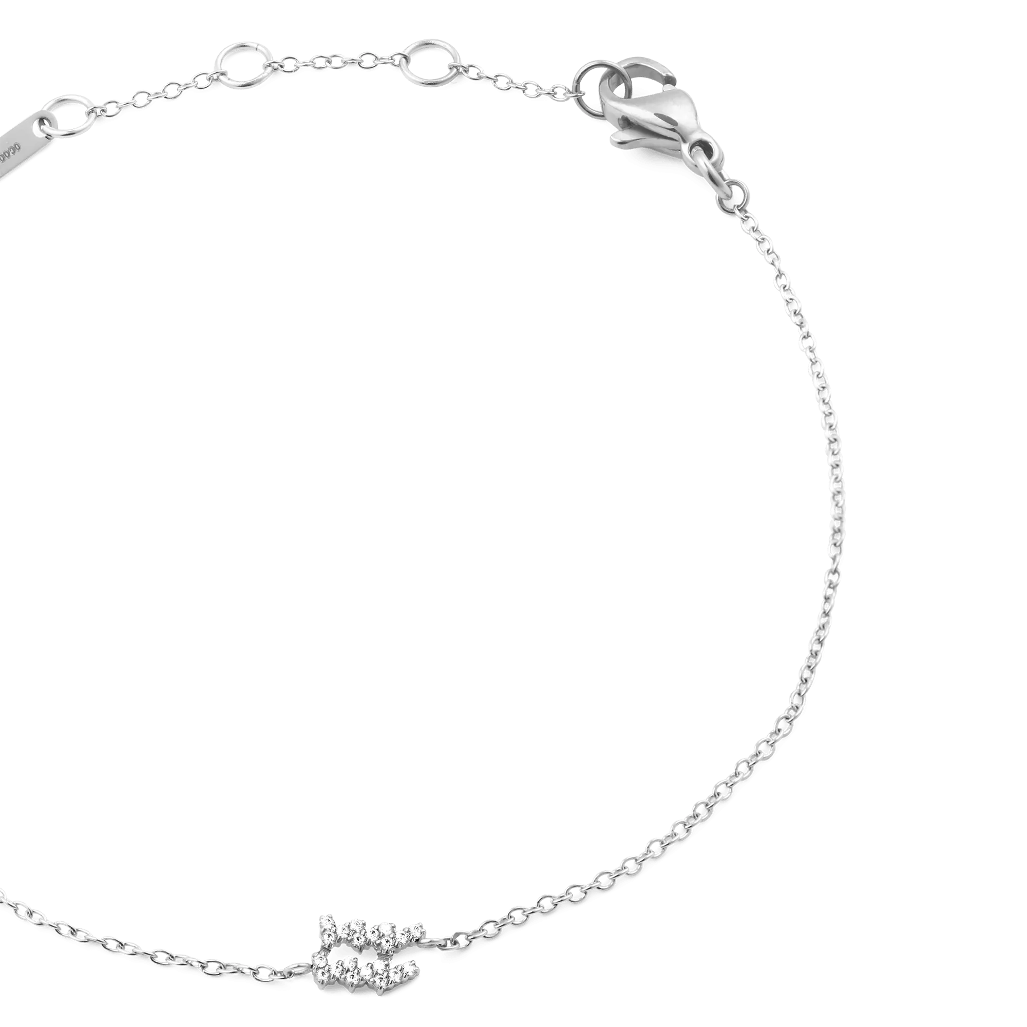 Crystal Zodiac Chain Bracelet Silver