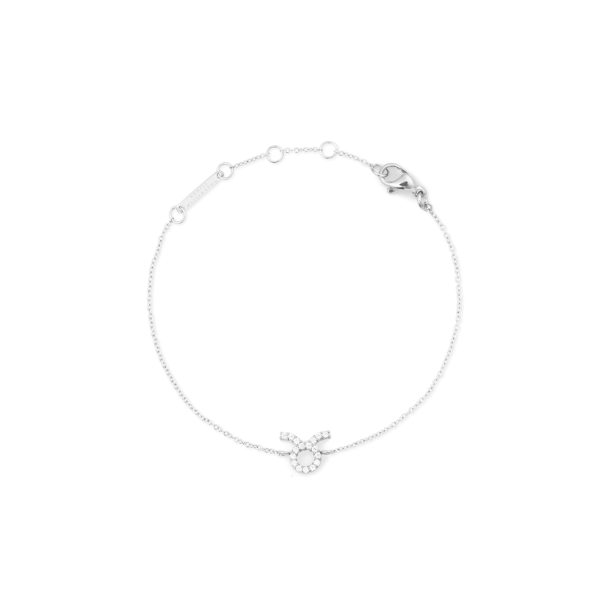 Crystal Zodiac Chain Bracelet Silver