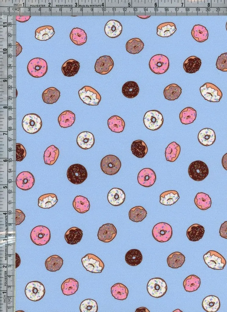 CUTE DONUT PRINTED ON DBP | DTY BRUSHED [FWD01-B211110B]