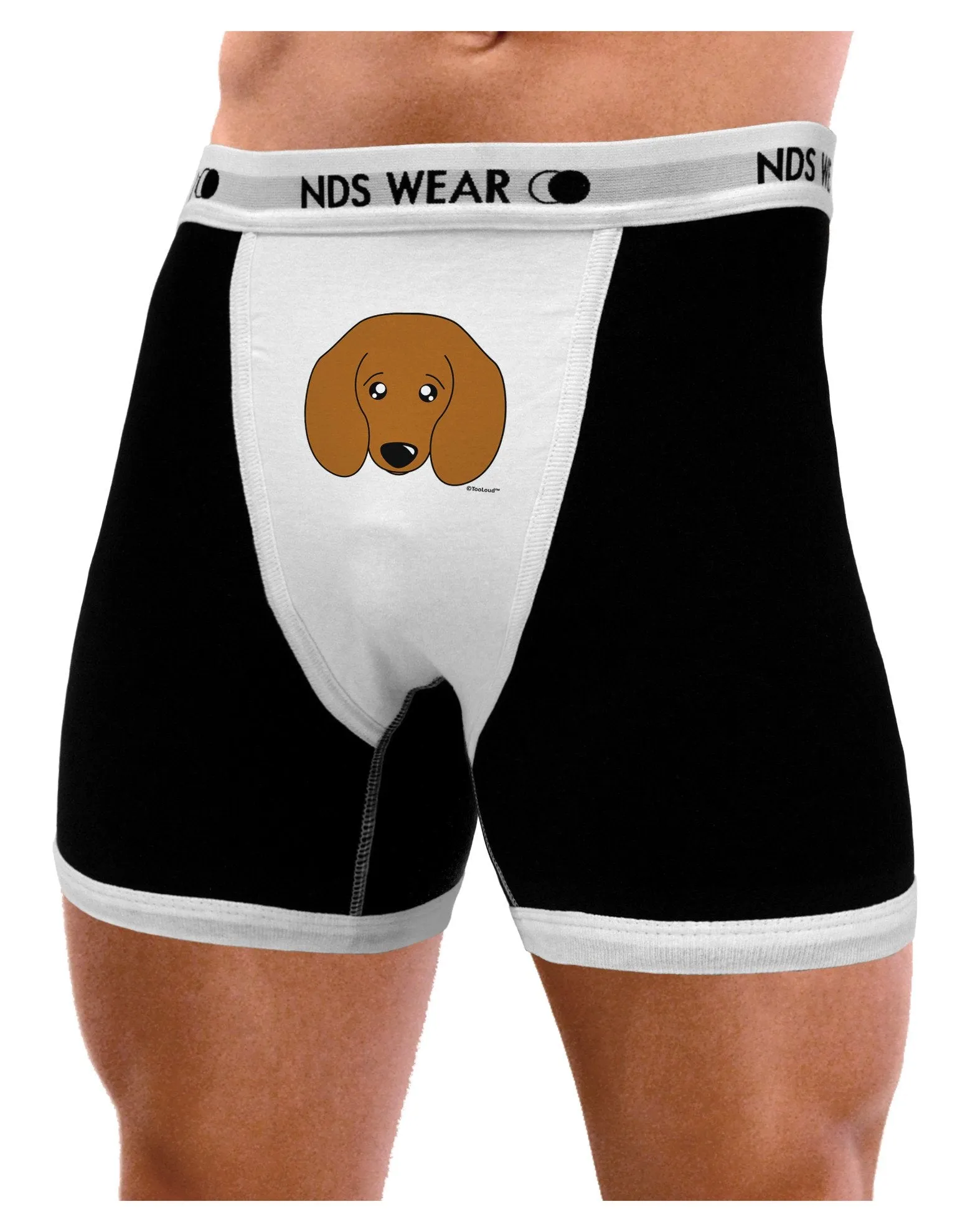 Cute Doxie Dachshund Dog Mens Boxer Brief Underwear by TooLoud