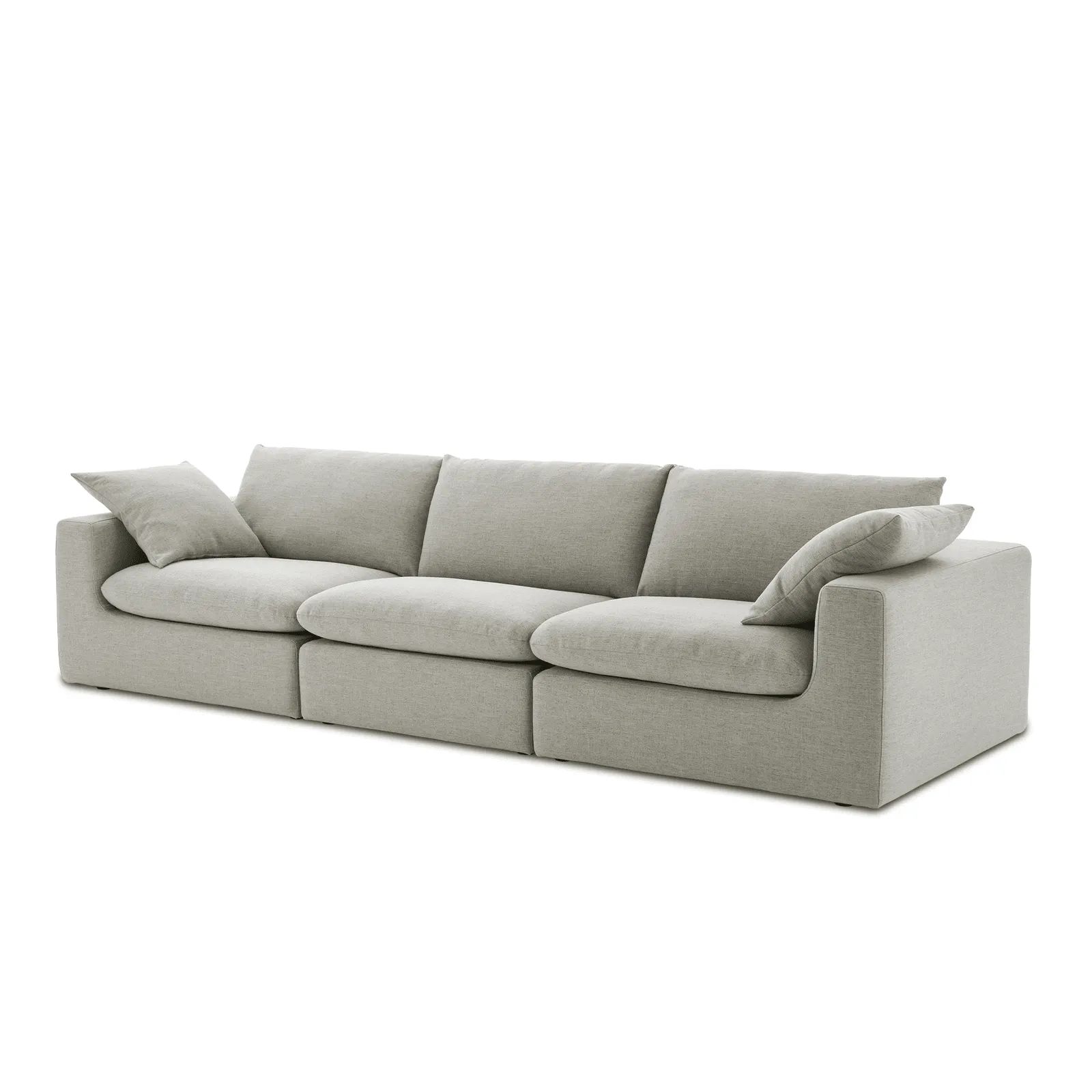 Duke Deep Seat Sofa, 3 Seater, Gray