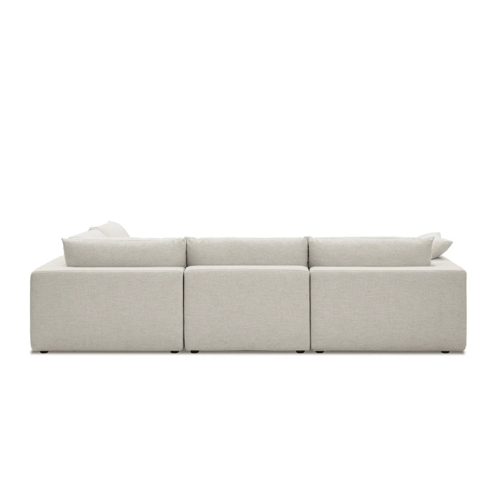 Duke Deep Seat Sofa, 4 Seater, White