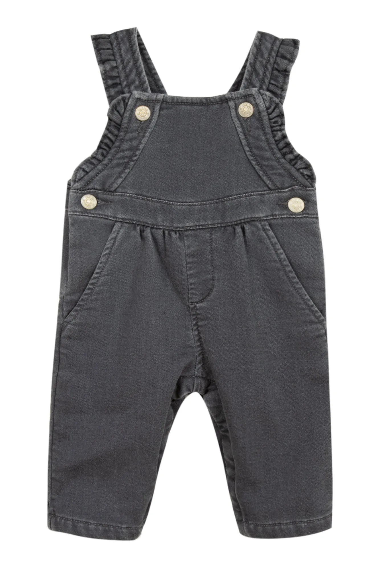 Dungarees - Grey marl denim jersey