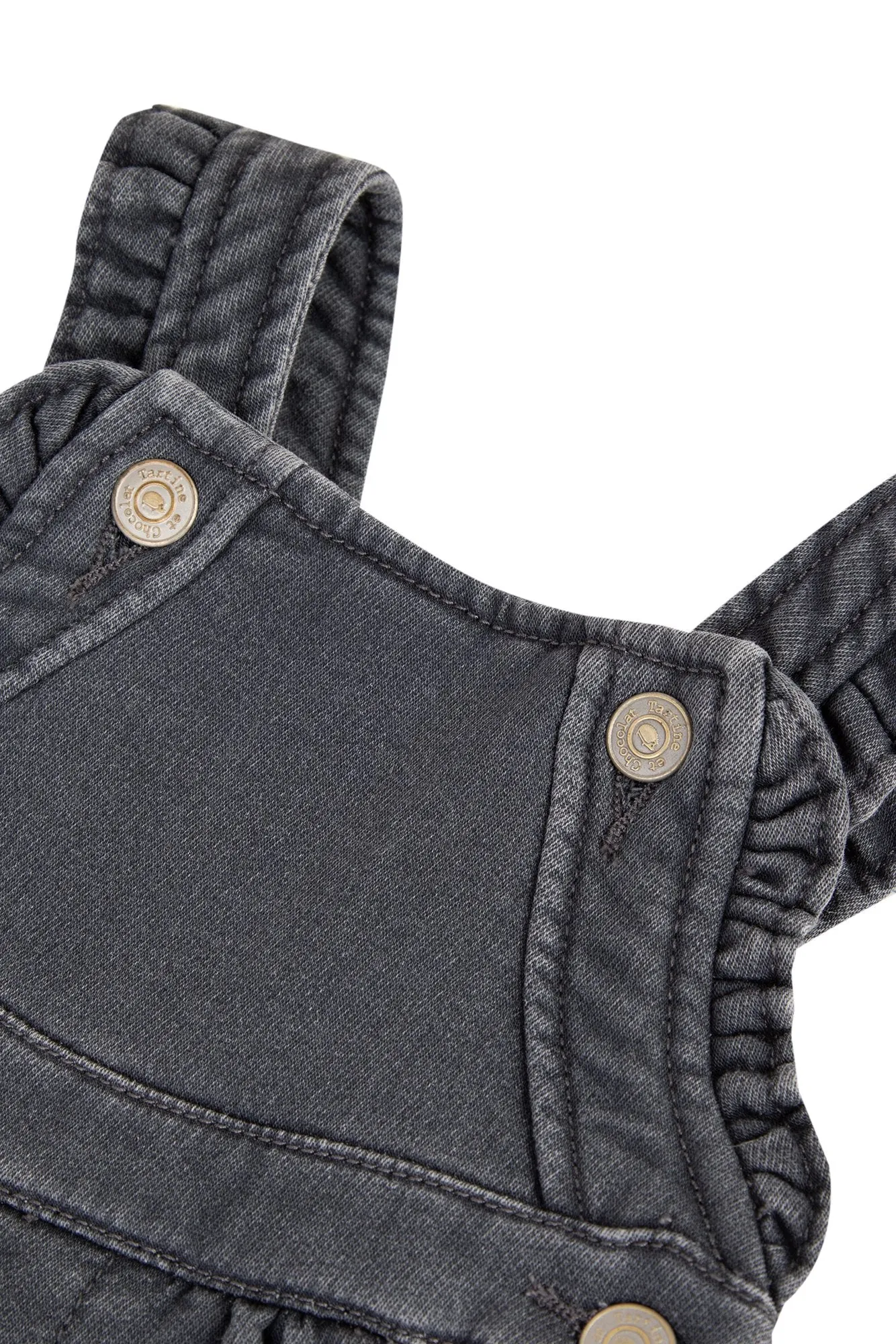 Dungarees - Grey marl denim jersey