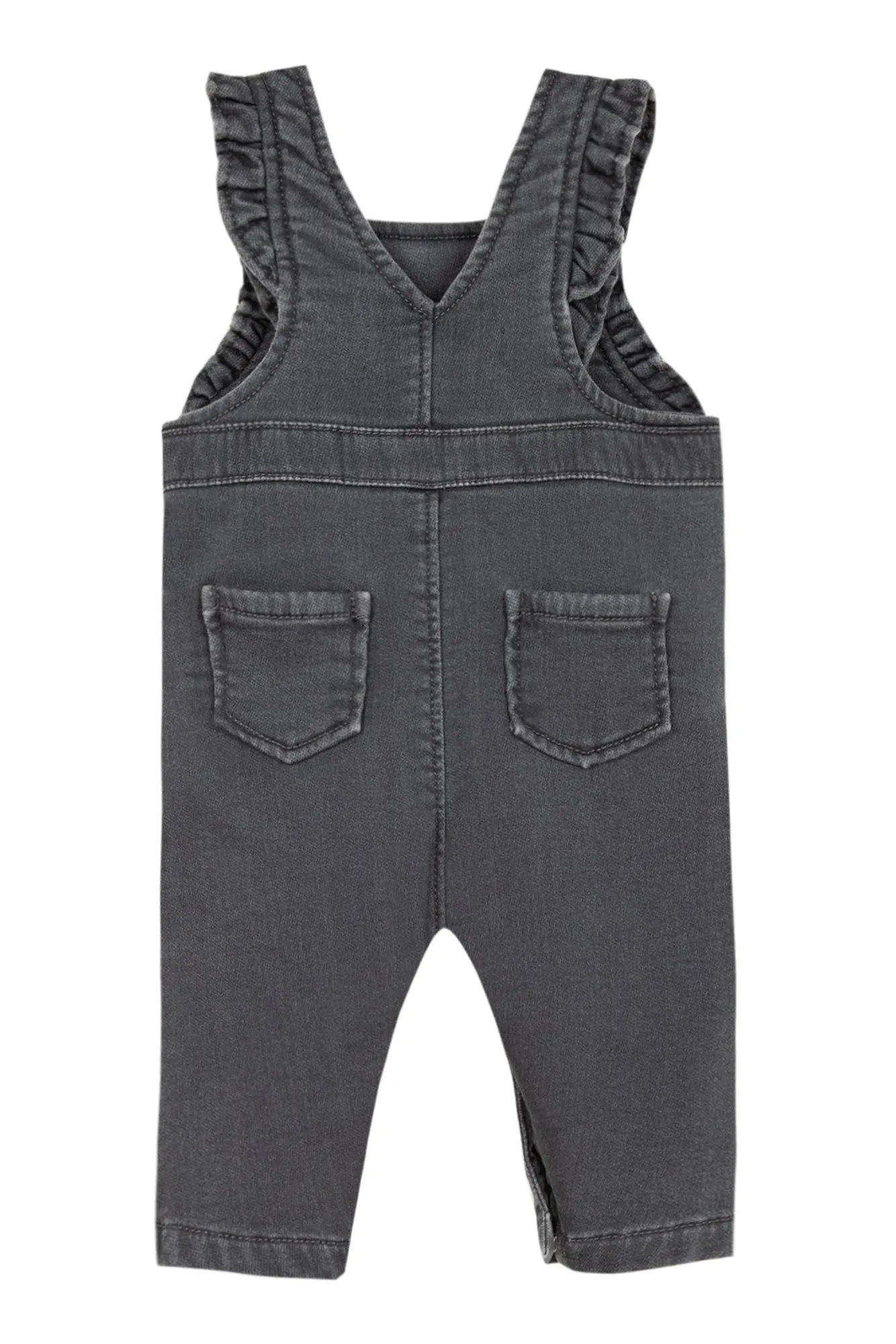 Dungarees - Grey marl denim jersey