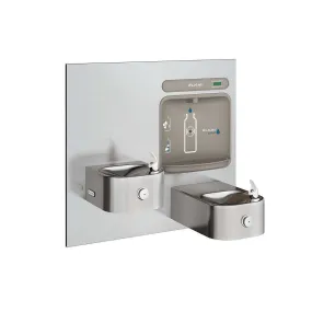 Elkay ezH2O Bottle Filling Station & Integral Soft Sides Fountain, Non-Filtered Non-Refrigerated Stainless EZWS-EDFP217K