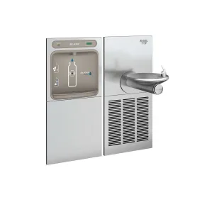 Elkay ezH2O Bottle Filling Station & SwirlFlo Single Fountain, High Efficiency Filtered Refrigerated Stainless LZWS-SFGRN8K