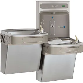 Elkay ezH2O Bottle Filling Station & Versatile Bi-Level ADA Cooler, Non-Filtered Non-Refrigerated Stainless EZSTLDDWSSK