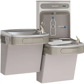 Elkay ezH2O Bottle Filling Station & Versatile Bi-Level ADA Cooler, Non-Filtered Refrigerated Light Gray EZSTL8WSLK