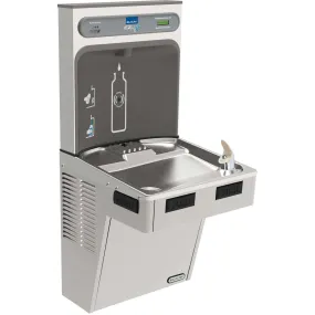 Elkay ezH2O Bottle Filling Station with Mechanically Activated, Single ADA Cooler Filtered Refrigerated Stainless LMABF8WSSK