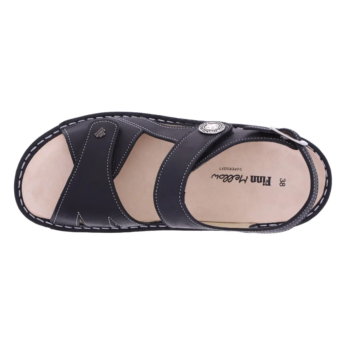 Finn Comfort Women's Barbuda Black Nubuck