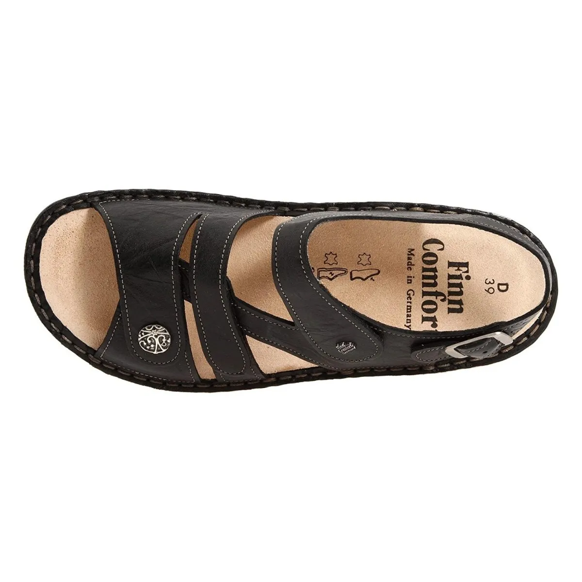 Finn Comfort Women's Gomera Black Leather