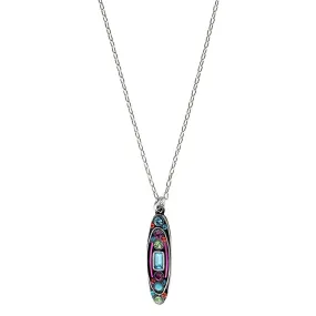 Firefly Designs Radiant Double Oval Pendant Necklace