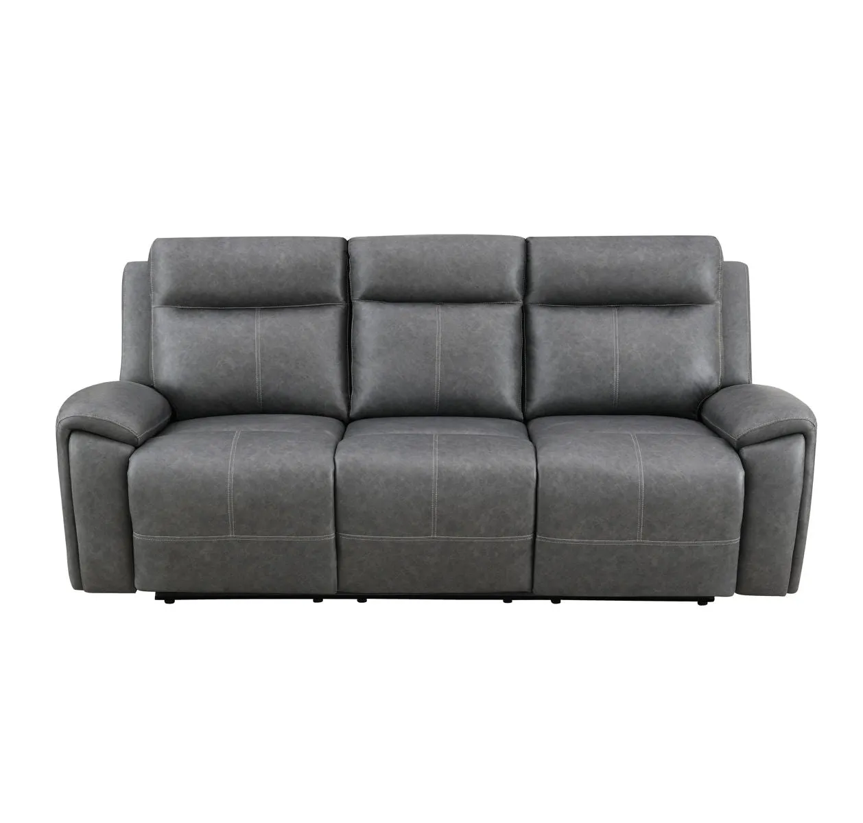 Gaston - Manual Reclining Sofa - Gray