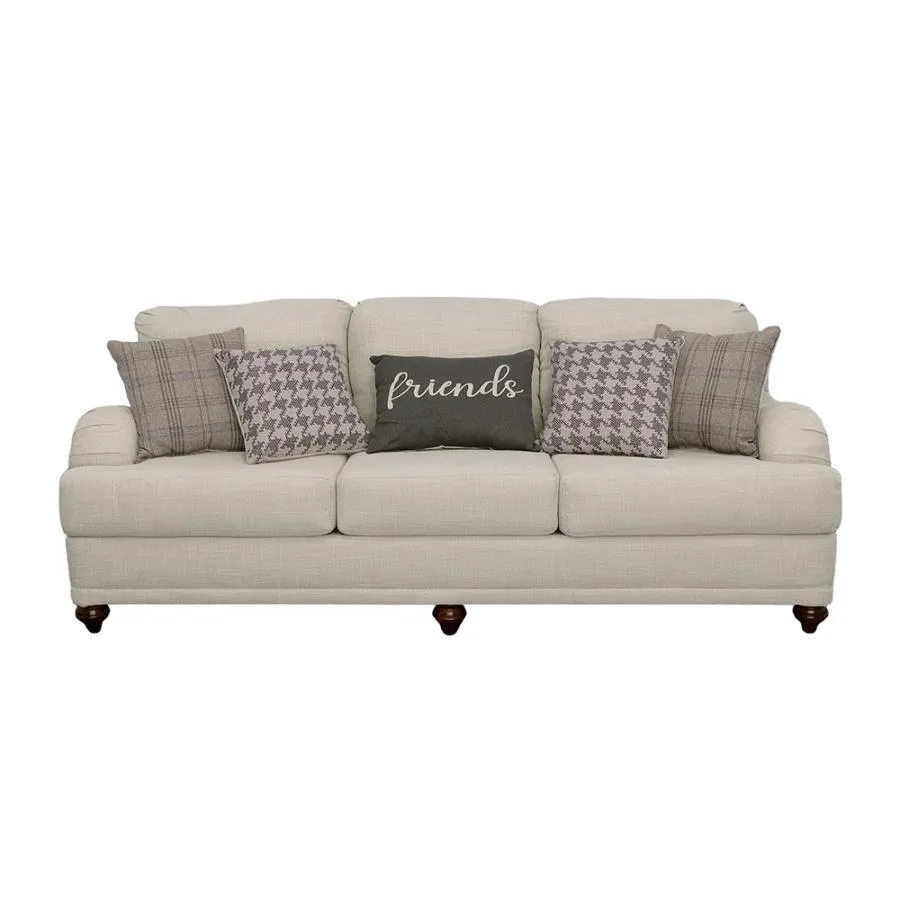 Glenn - Upholstered English Arm Sofa - Light Gray