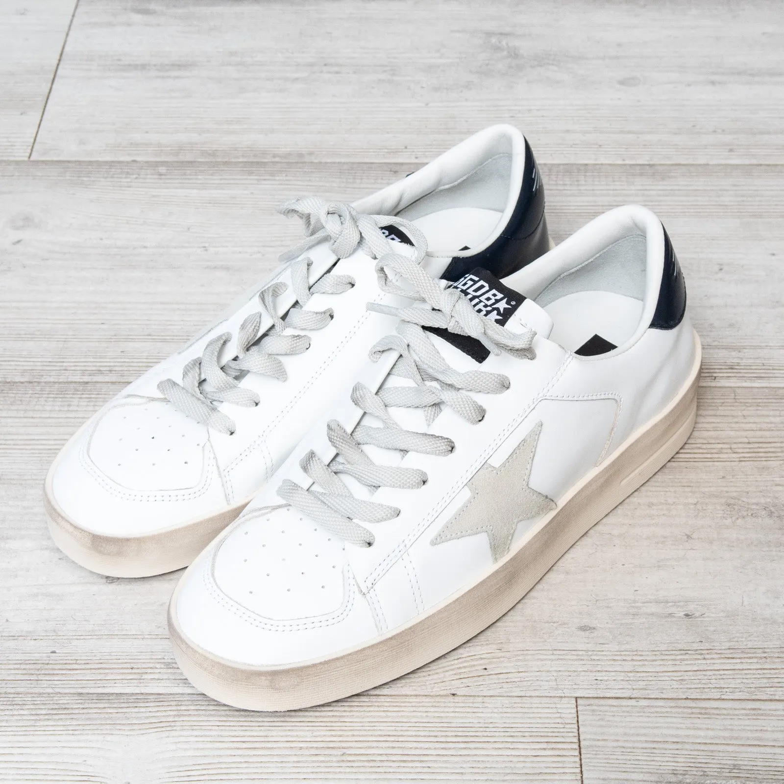 Golden Goose White Leather Stardan Sneakers